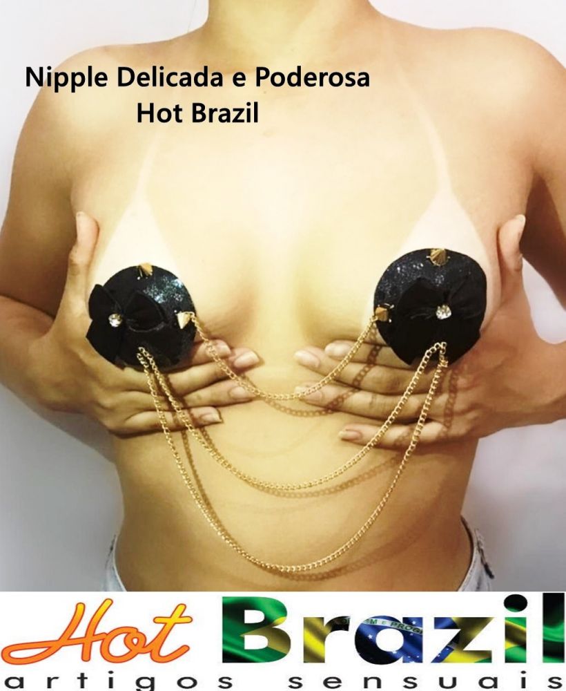 NIPPLE PODEROSA E DELICADA COM CORRENTES HOT BRAZIL Imagem 1