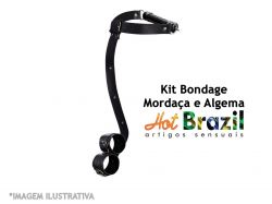 KIT BONDAGEM MORDAÇA E ALGEMAS HOT BRAZIL